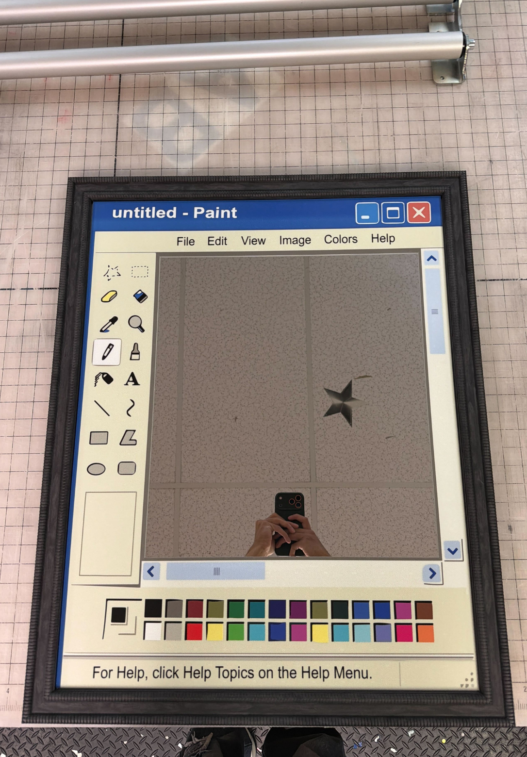 Retro Paint Window Mirror